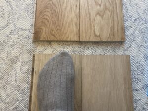 【賃貸DIY】元の床に重ねるだけの木フローリング│toolboxのイージーロックフローリングのサンプルが届きました。